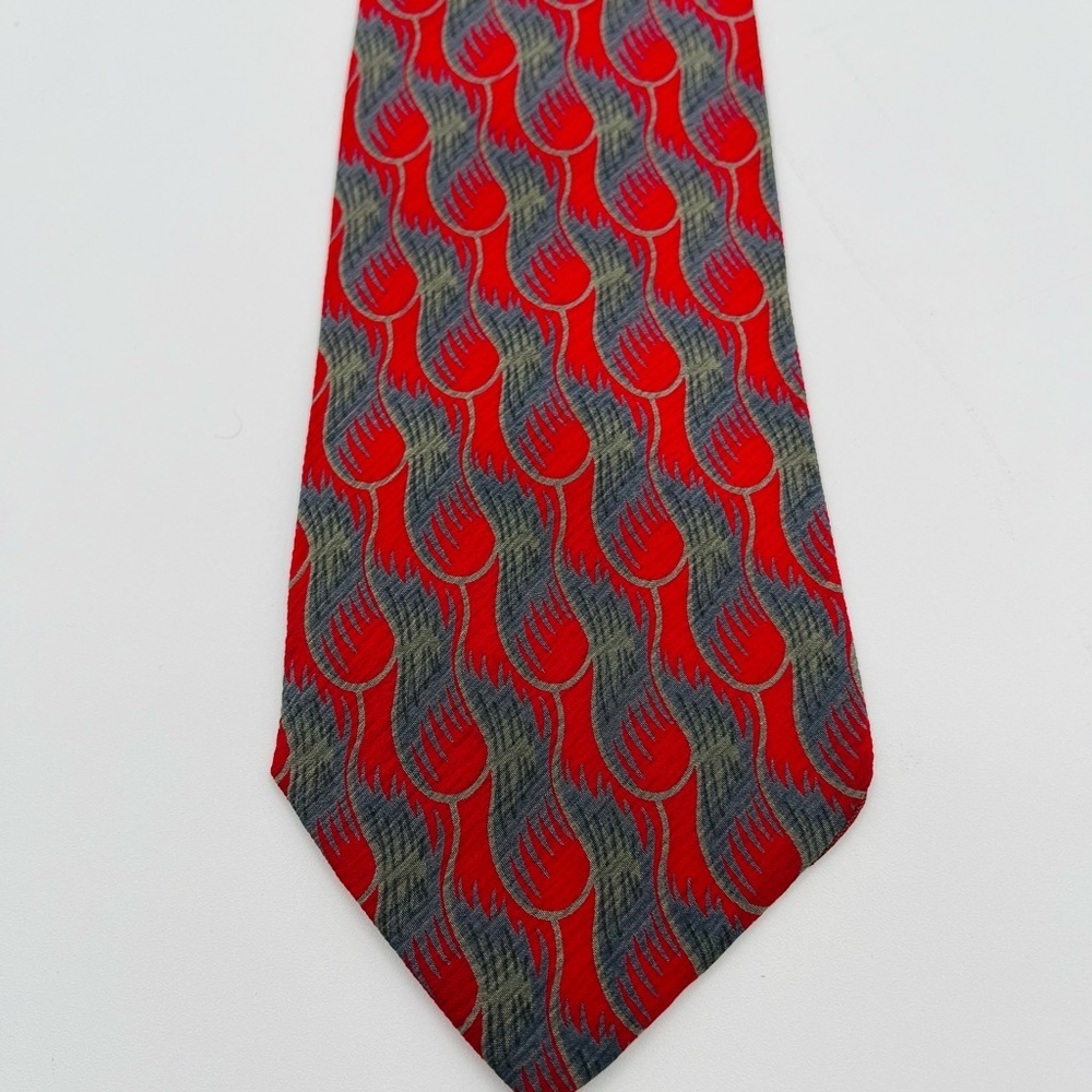 Giorgio Armani Men's Cravatte Silk 100% Abstract Geometric Tie Italy Made